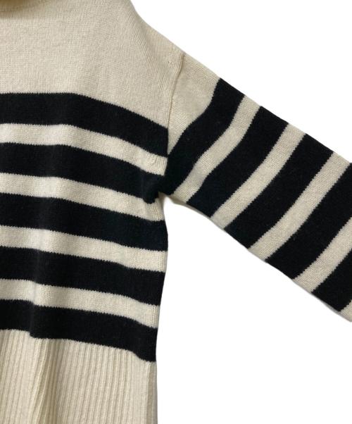 MUSE de Deuxieme Classe（ミューズ ドゥーズィエム クラス）MUSE de Deuxieme Classe (ミューズ ドゥーズィエム クラス) Wide border ニット アイボリー サイズ:Freeの古着・服飾アイテム