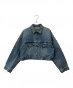 EVERYDAY I LIKE.エヴリデイ アイ ライク）の古着「クロップド デニム ジャケット」｜インディゴ