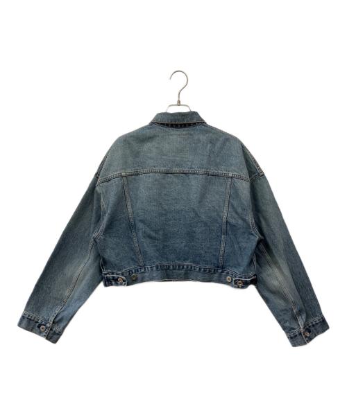 EVERYDAY I LIKE.（エヴリデイ アイ ライク）EVERYDAY I LIKE. (エヴリデイ アイ ライク) クロップド デニム ジャケット インディゴ サイズ:Fの古着・服飾アイテム