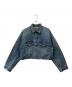 EVERYDAY I LIKE.（エヴリデイ アイ ライク）の古着「クロップド デニム ジャケット」｜インディゴ