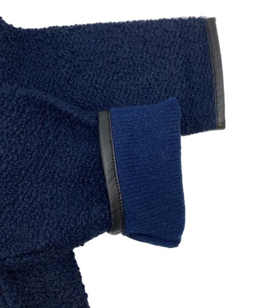 MACPHEE（マカフィー）MACPHEE (マカフィー) パイピング クルーネックカーディガン ネイビー サイズ:Sの古着・服飾アイテム