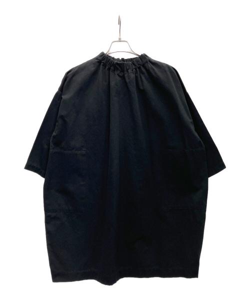 Atelier d'antan（アトリエダンタン）atelier d'antan (アトリエダンタン) ギャザーネックコットンワンピース ブラック サイズ:SIZEFREEの古着・服飾アイテム