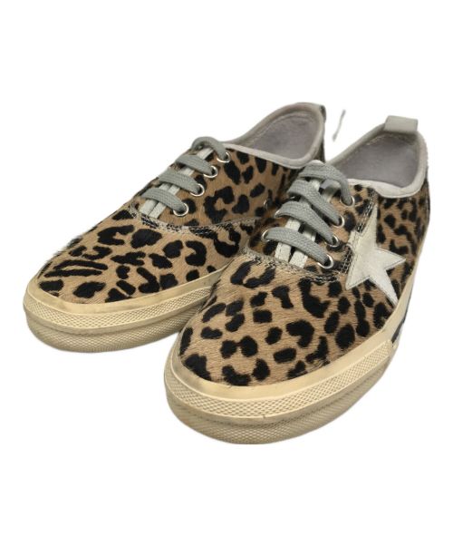 GOLDEN GOOSE（ゴールデングース）GOLDEN GOOSE (ゴールデングース) レオパードハラコローカットスニーカー ベージュ サイズ:36の古着・服飾アイテム