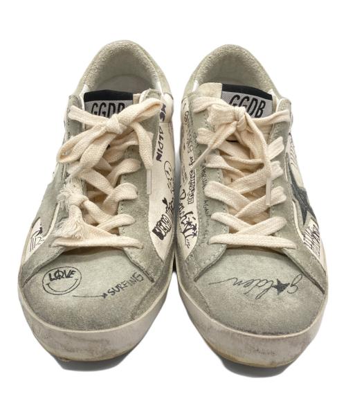 GOLDEN GOOSE（ゴールデングース）GOLDEN GOOSE (ゴールデングース) 落書きプリントローカットスニーカー グレー サイズ:23.5の古着・服飾アイテム