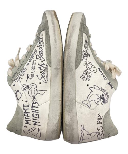 GOLDEN GOOSE（ゴールデングース）GOLDEN GOOSE (ゴールデングース) 落書きプリントローカットスニーカー グレー サイズ:23.5の古着・服飾アイテム