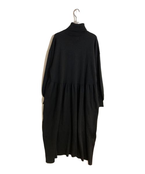 CLANE（クラネ）CLANE (クラネ) TURTLE GATHER KNIT OP ブラック サイズ:2の古着・服飾アイテム