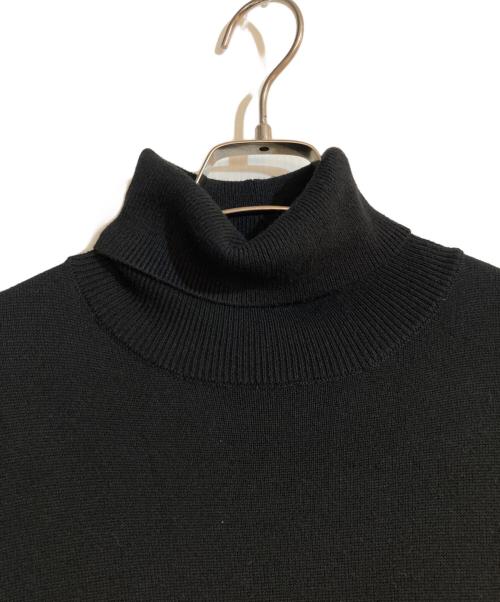 CLANE（クラネ）CLANE (クラネ) TURTLE GATHER KNIT OP ブラック サイズ:2の古着・服飾アイテム