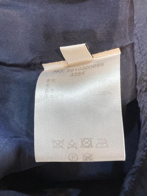 ebure（エブール）EBURE (エブール) ウールウエストギャザーワンピース ネイビー サイズ:38の古着・服飾アイテム