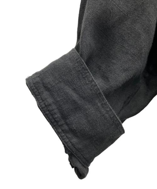 CAFUNE（カフネ）CAFUNE (カフネ) リネンスキッパー7分袖ワンピース ブラック サイズ:SIZE38の古着・服飾アイテム