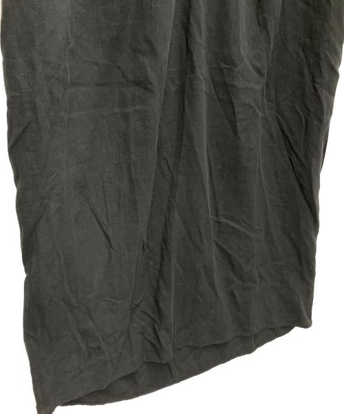 CAFUNE（カフネ）CAFUNE (カフネ) リネンスキッパー7分袖ワンピース ブラック サイズ:SIZE38の古着・服飾アイテム