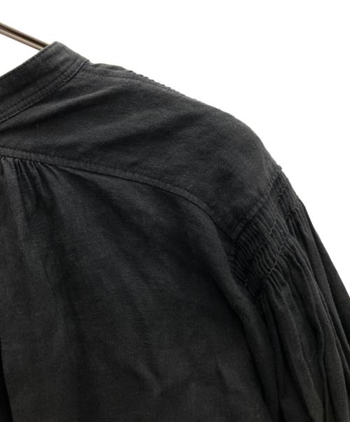 CAFUNE（カフネ）CAFUNE (カフネ) リネンスキッパー7分袖ワンピース ブラック サイズ:SIZE38の古着・服飾アイテム
