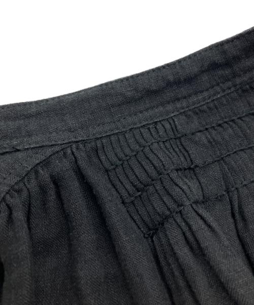 CAFUNE（カフネ）CAFUNE (カフネ) リネンスキッパー7分袖ワンピース ブラック サイズ:SIZE38の古着・服飾アイテム