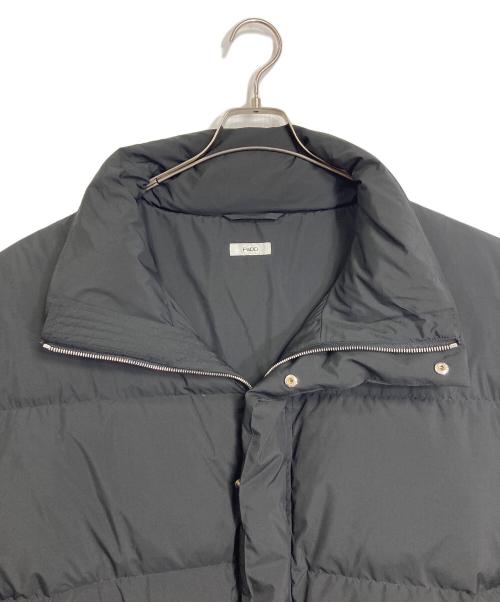 PaDD（パッド）PaDD (パッド) ショートダウンジャケット　オーバーサイズ　アウター　ダブルジップ ブラック サイズ:Lの古着・服飾アイテム