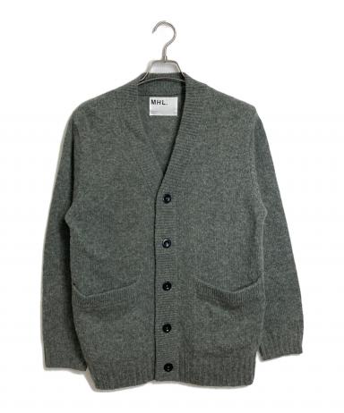 【極美品】MHL. FINE SHETLAND ウールカーディガン　L ネイビー 3090055660967063_01_2112w.jpeg