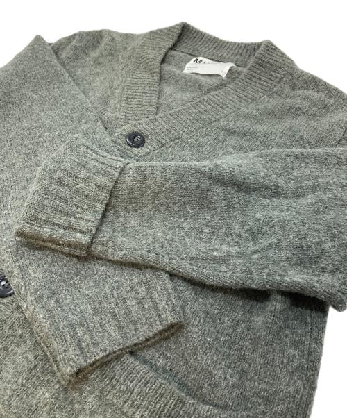 MHL（エムエイチエル）MHL (エムエイチエル) FINE SHETLAND CARDIGAN ウールカーディガン グレー サイズ:Lの古着・服飾アイテム