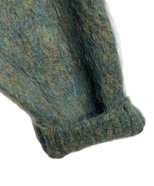 kooi（コーイ）KOOI (コーイ) アルパカ混Vネックカーディガン グリーン サイズ:2の古着・服飾アイテム