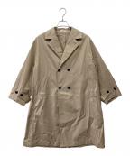 IENAイエナ）の古着「シャンブレーツイル撥水フォルムコート」｜ベージュ
