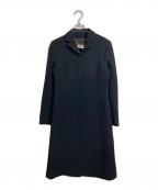 D&Gディーアンドジー）の古着「比翼コート　ロングコート　アウター　イタリア製」｜ブラック