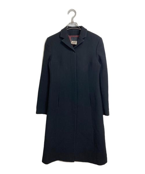 D&G（ディーアンドジー）D&G (ディーアンドジー) 比翼コート　ロングコート　アウター　イタリア製 ブラック サイズ:40の古着・服飾アイテム