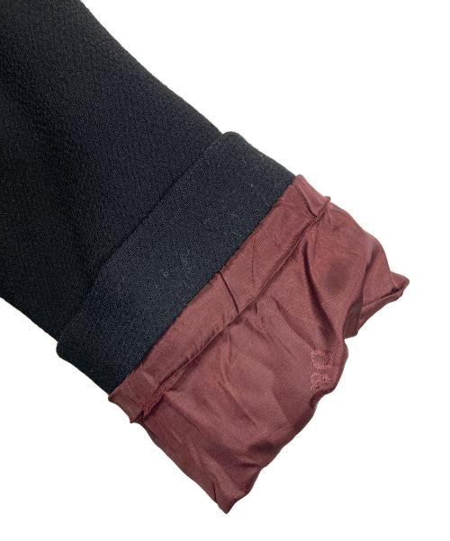 D&G（ディーアンドジー）D&G (ディーアンドジー) 比翼コート　ロングコート　アウター　イタリア製 ブラック サイズ:40の古着・服飾アイテム