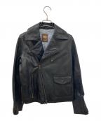 Cinquantaチンクワンタ）の古着「ラムレザーライダースジャケット」｜ブラック