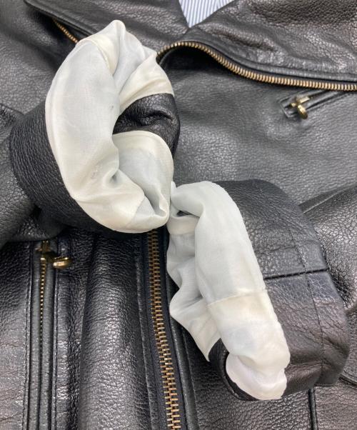 Cinquanta（チンクワンタ）Cinquanta (チンクワンタ) ラムレザーライダースジャケット ブラック サイズ:36の古着・服飾アイテム