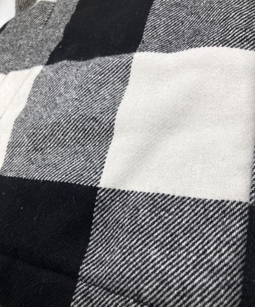 WOOLRICH（ウールリッチ）WOOLRICH (ウールリッチ) ALASKAN WOOL CHECK OVERSHIRT ブラック×ホワイト サイズ:Lの古着・服飾アイテム