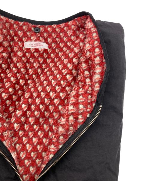 HOLLYWOOD RANCH MARKET（ハリウッドランチマーケッド）HOLLYWOOD RANCH MARKET (ハリウッドランチマーケッド) ハートインフリースライナー ジャケット ブラック サイズ:2の古着・服飾アイテム