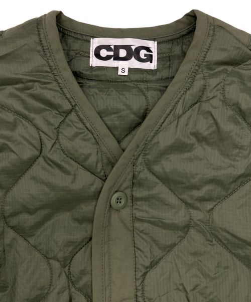 CDG（シーディージー）CDG (シーディージー) ALPHA (アルファ) キルティングライナージャケット カーキ サイズ:SIZE Sの古着・服飾アイテム