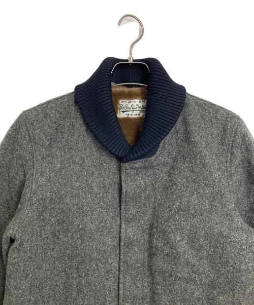 WACKO MARIA（ワコマリア）WACKO MARIA (ワコマリア) WOLF'S HEAD (ウルフズヘッド) CAR CLUB JACKET  カークラブジャケット　ウールジャケット　刺繍ジャケット　アウター　日本製 グレー サイズ:Sの古着・服飾アイテム