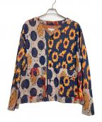 Engineered Garmentsエンジニアドガーメンツ）の古着「Knit Cardigan -Sunflower Knit-」｜ネイビー