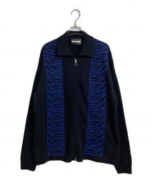 PAS DE MER（パドゥメ）の古着「WIRE ポロニット　アクリル混ニット」｜ブラック