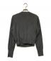 BLANC L'AUBE (ローブブラン) Pleats Cache-coeur Knit tops チャコールグレー サイズ:F：4000円