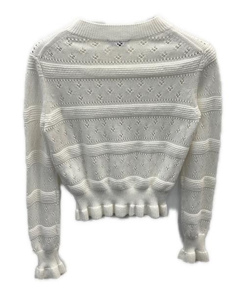 Gypsohila（ジプソフィア）Gypsohila (ジプソフィア) Floret Cotton Knit ホワイト サイズ:フリーの古着・服飾アイテム