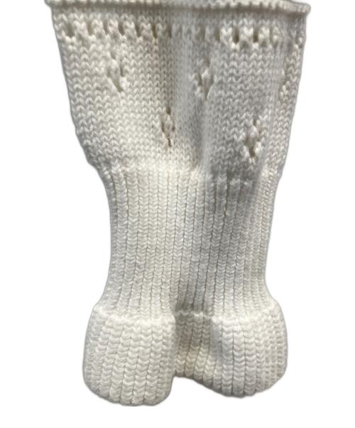 Gypsohila（ジプソフィア）Gypsohila (ジプソフィア) Floret Cotton Knit ホワイト サイズ:フリーの古着・服飾アイテム