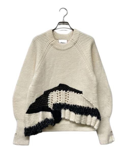 3.1 phillip lim（スリーワンフィリップリム）3.1 phillip lim (スリーワンフィリップリム) モヘヤブレンドローゲージニット オフホワイト サイズ:XSの古着・服飾アイテム