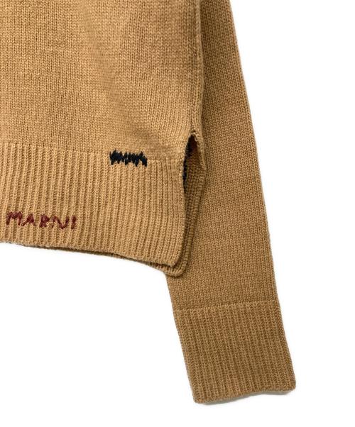MARNI（マルニ）MARNI (マルニ) ショートウールニット ブラウン サイズ:36の古着・服飾アイテム