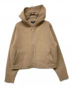 theoryセオリー）の古着「23AW カシミヤブレンドジップパーカー」｜キャメル