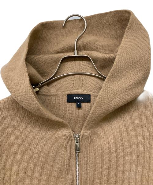 theory（セオリー）theory (セオリー) 23AW カシミヤブレンドジップパーカー キャメル サイズ:Sの古着・服飾アイテム