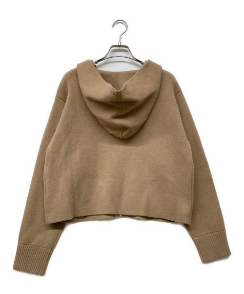 theory（セオリー）theory (セオリー) 23AW カシミヤブレンドジップパーカー キャメル サイズ:Sの古着・服飾アイテム