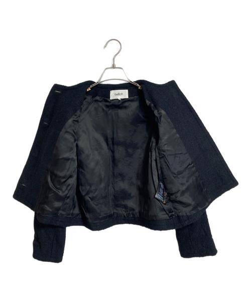 ba&sh（バッシュ）ba&sh (バッシュ) ノーカラーツイードジャケット ブラックの古着・服飾アイテム