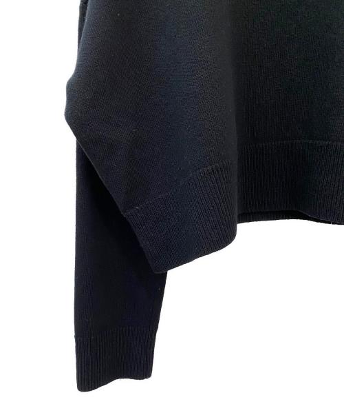 LOEWE（ロエベ）LOEWE (ロエベ) クロップドワイドニット ブラック サイズ:Mの古着・服飾アイテム