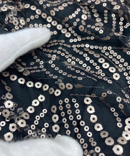 TADASHI SHOJI（タダシ ショージ）TADASHI SHOJI (タダシ ショージ) スパンコールドレス ブラック サイズ:Sの古着・服飾アイテム