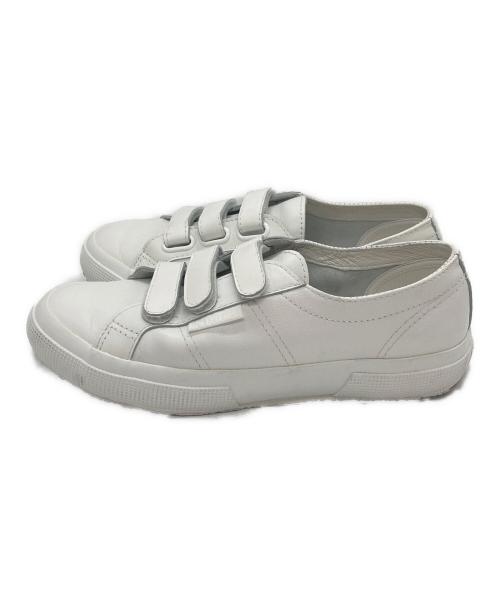 SUPERGA（スペルガ）SUPERGA (スペルガ) TOMORROW LAND (トゥモローランド) レザースニーカー ホワイト サイズ:40の古着・服飾アイテム