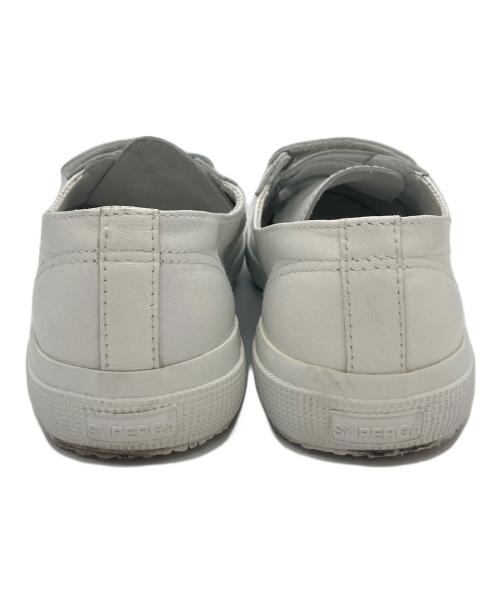 SUPERGA（スペルガ）SUPERGA (スペルガ) TOMORROW LAND (トゥモローランド) レザースニーカー ホワイト サイズ:40の古着・服飾アイテム