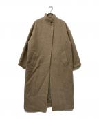 mizuiro-indミズイロインド）の古着「ウールブレンドコート」｜ベージュ