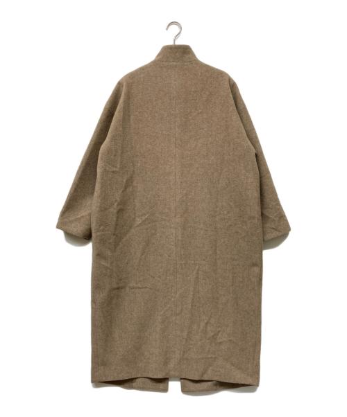 mizuiro-ind（ミズイロインド）mizuiro-ind (ミズイロインド) ウールブレンドコート ベージュ サイズ:‐の古着・服飾アイテム