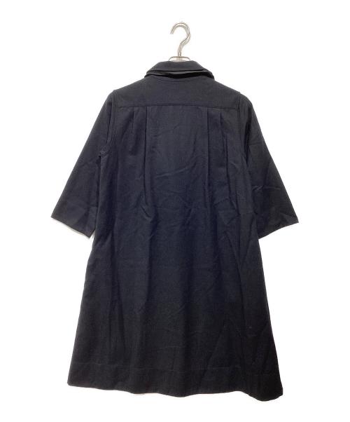 MARGARET HOWELL（マーガレットハウエル）MARGARET HOWELL (マーガレットハウエル) SOFT FLANNEL DRESS ネイビー サイズ:2の古着・服飾アイテム