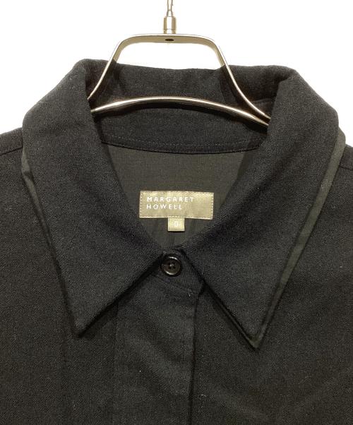 MARGARET HOWELL（マーガレットハウエル）MARGARET HOWELL (マーガレットハウエル) SOFT FLANNEL DRESS ネイビー サイズ:2の古着・服飾アイテム