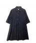 MARGARET HOWELL（マーガレットハウエル）の古着「SOFT FLANNEL DRESS」｜ネイビー